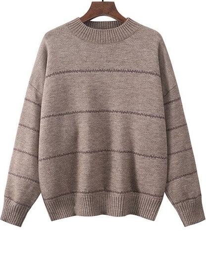 EP | Pull-over mignon tricoté à rayures