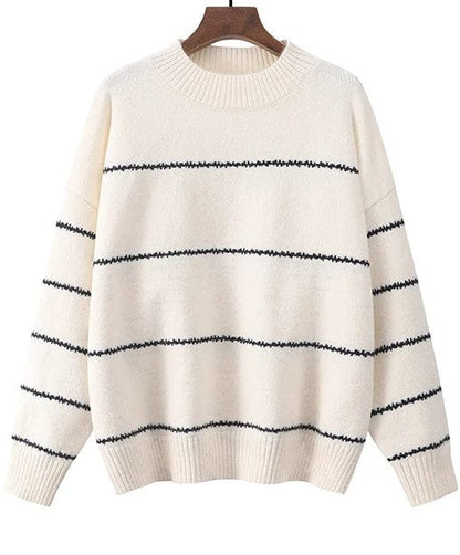 EP | Pull-over mignon tricoté à rayures