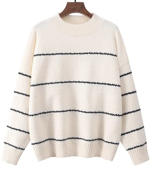 EP | Pull-over mignon tricoté à rayures