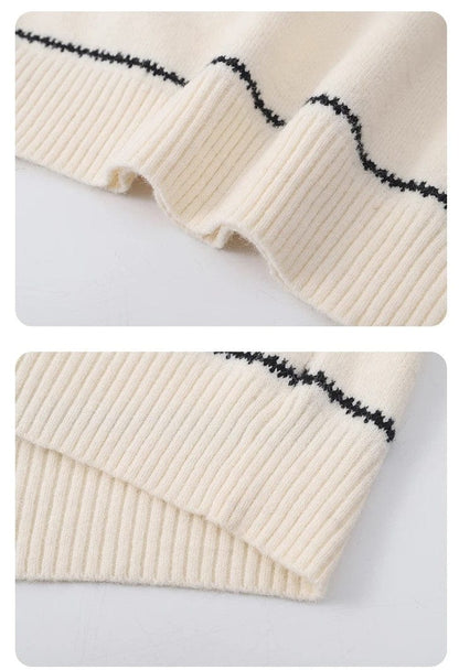 EP | Pull-over mignon tricoté à rayures