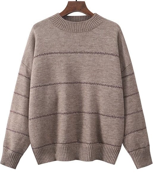 EP | Pull-over mignon tricoté à rayures