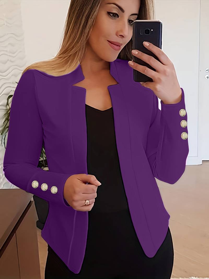 EP | blazer décontracté à manches longues et boutons