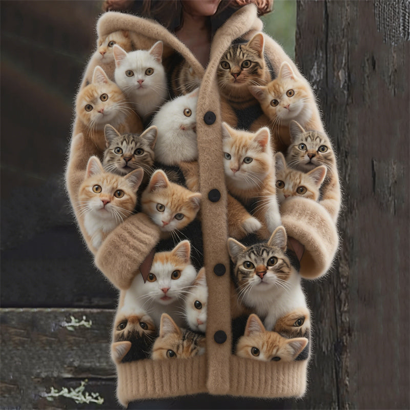 Cardigan au design réfléchi