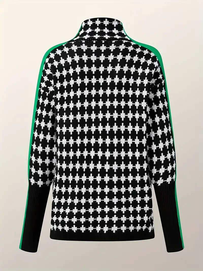 EP | Pull à col roulé avec motif allover