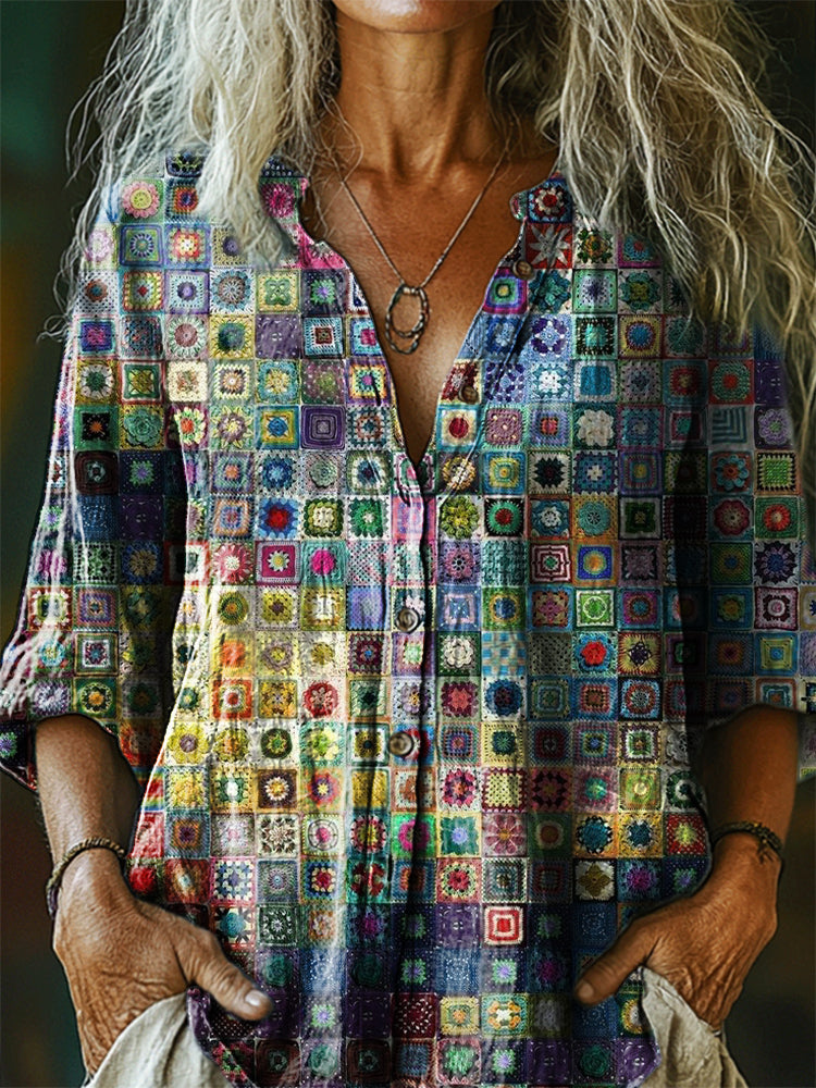 Chemise au design réfléchi