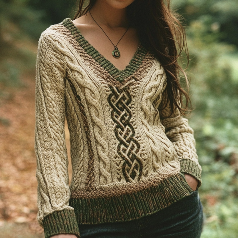 Pull au design réfléchi