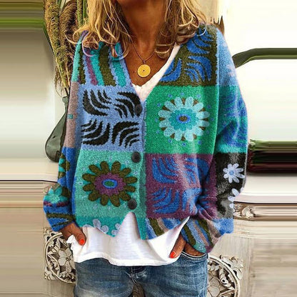 KS | Cardigan imprimé à boutonnage