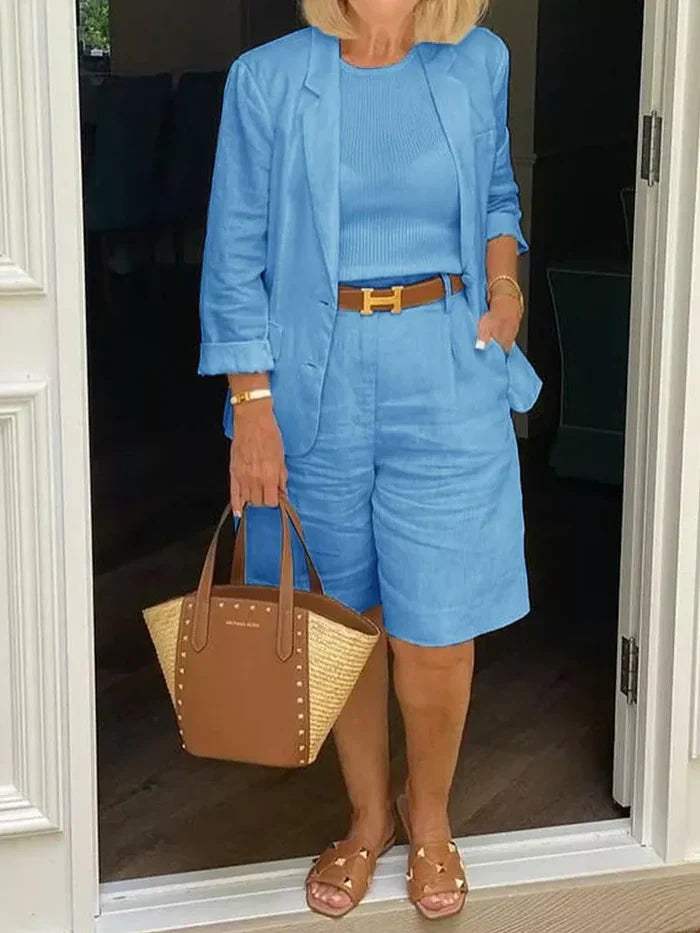 EP | Blazer élégant et short - Stylé - Idéal pour les jours chauds