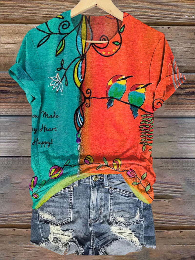 T-Shirt au design réfléchi