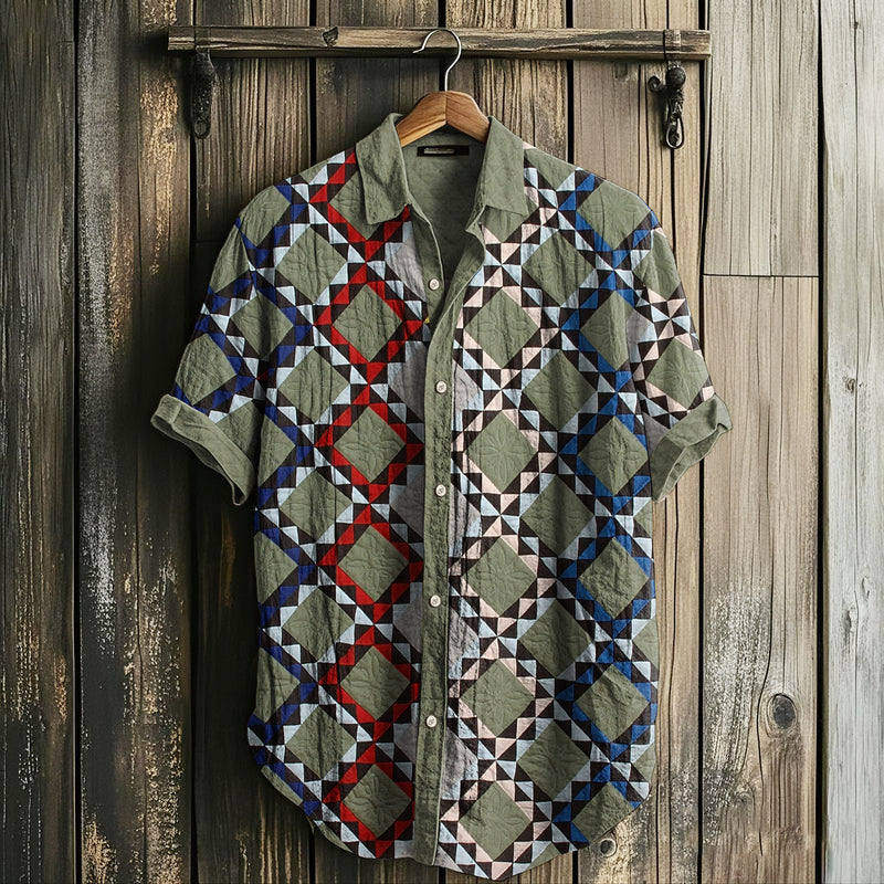 Chemise au style vintage intemporel