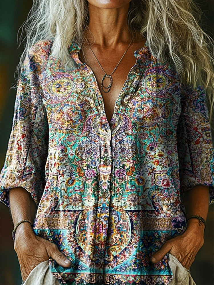 Chemise au style vintage intemporel