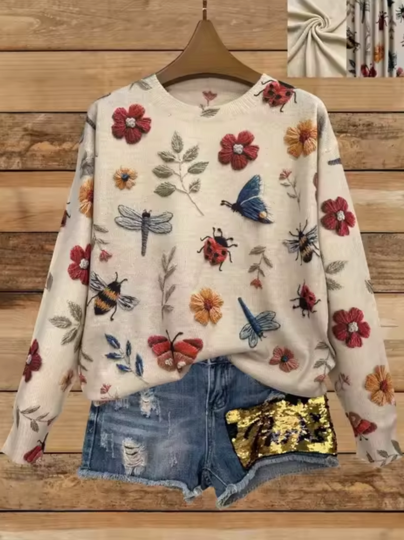 Pull au design réfléchi
