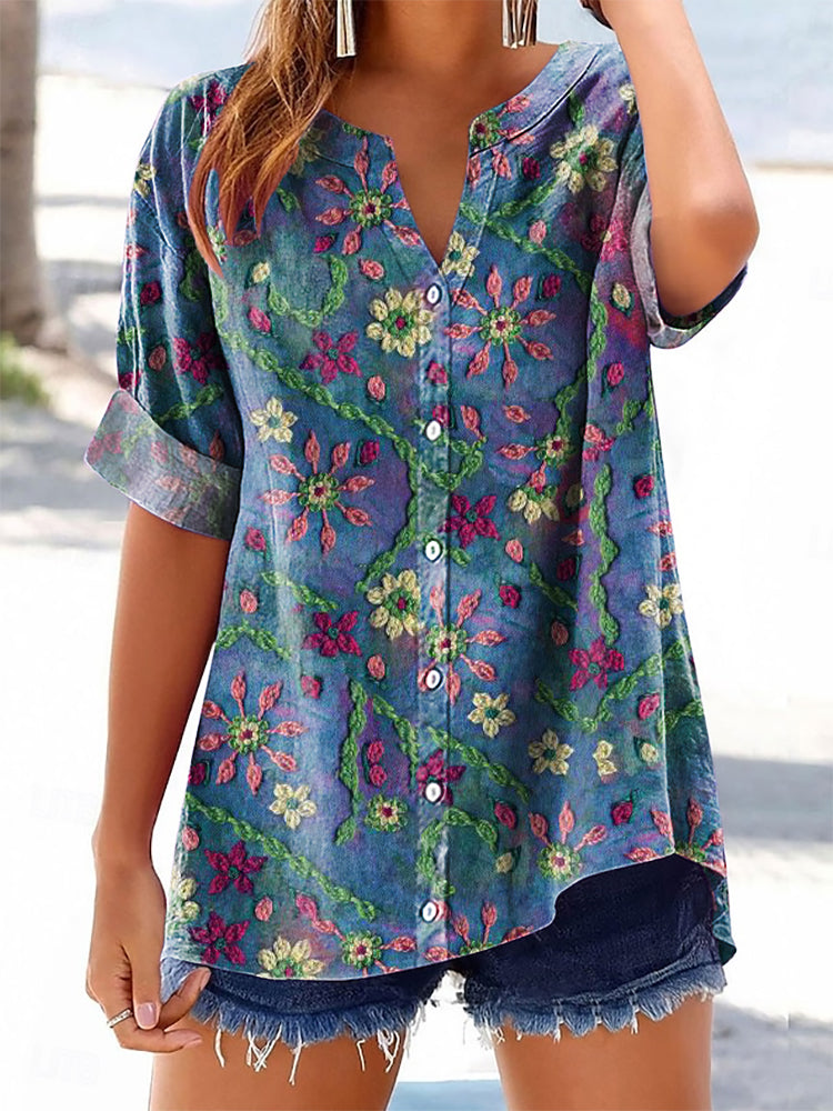 Chemise au style vintage intemporel