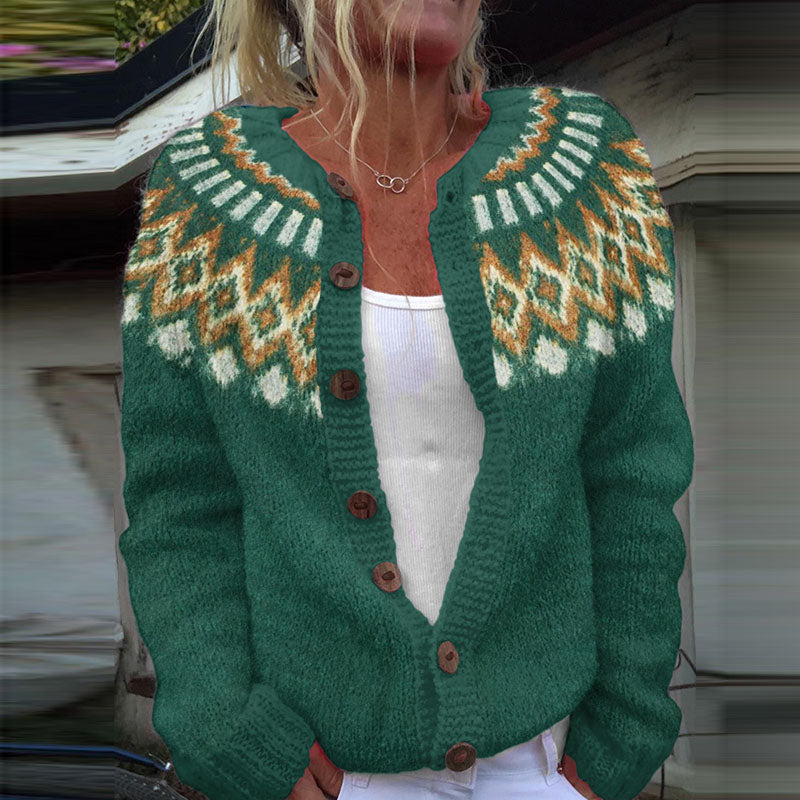 Cardigan au style vintage intemporel