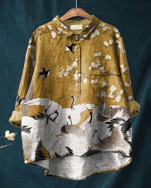 Chemise au style vintage intemporel