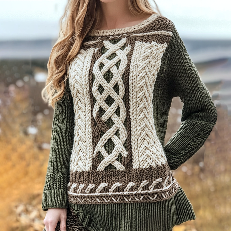 Pull au design réfléchi
