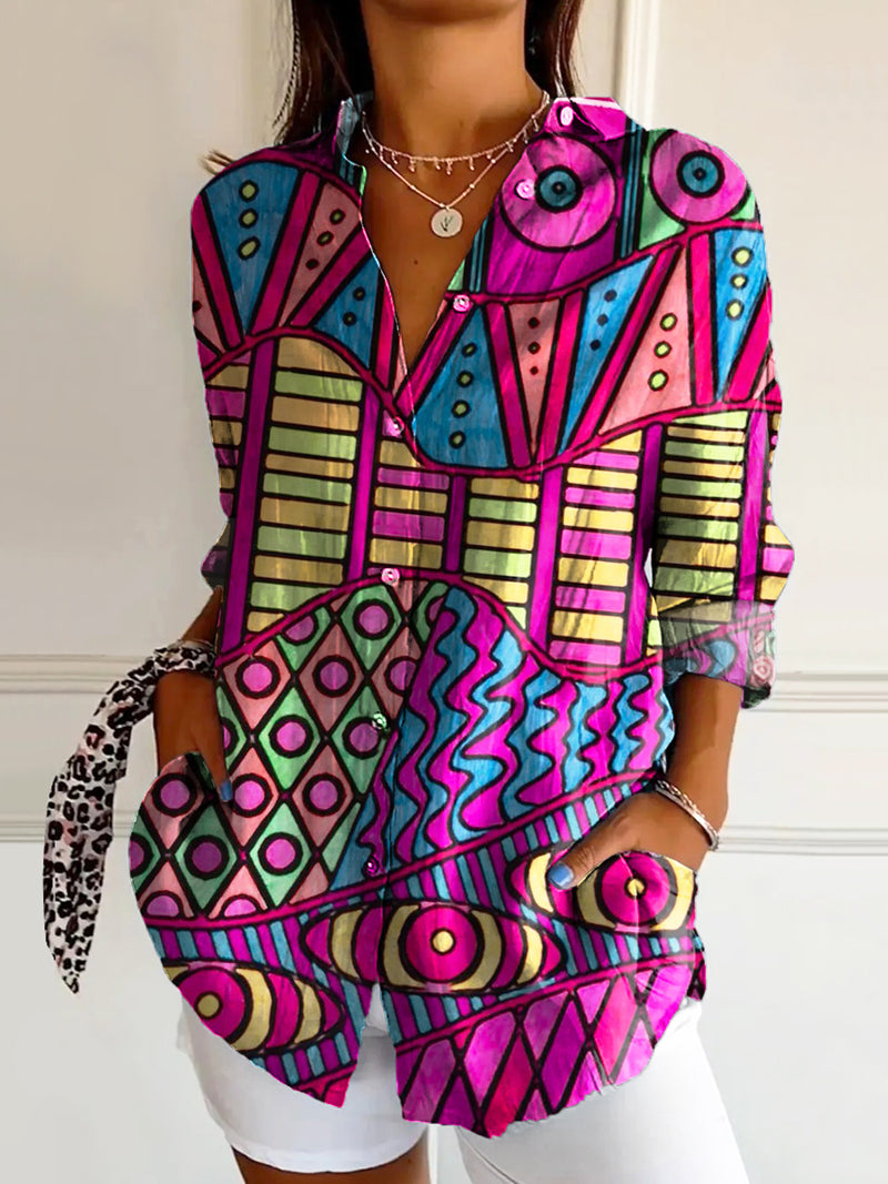 Chemise au style vintage intemporel