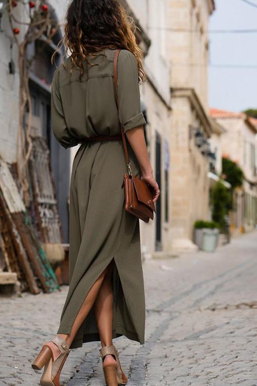 SL | Nouveauté d'automne Robe à manches longues