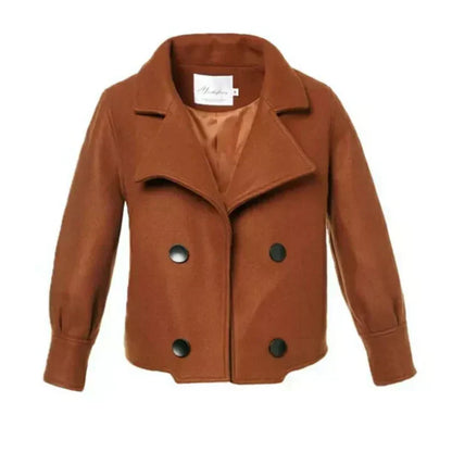 EP | un manteau court uni pour femme