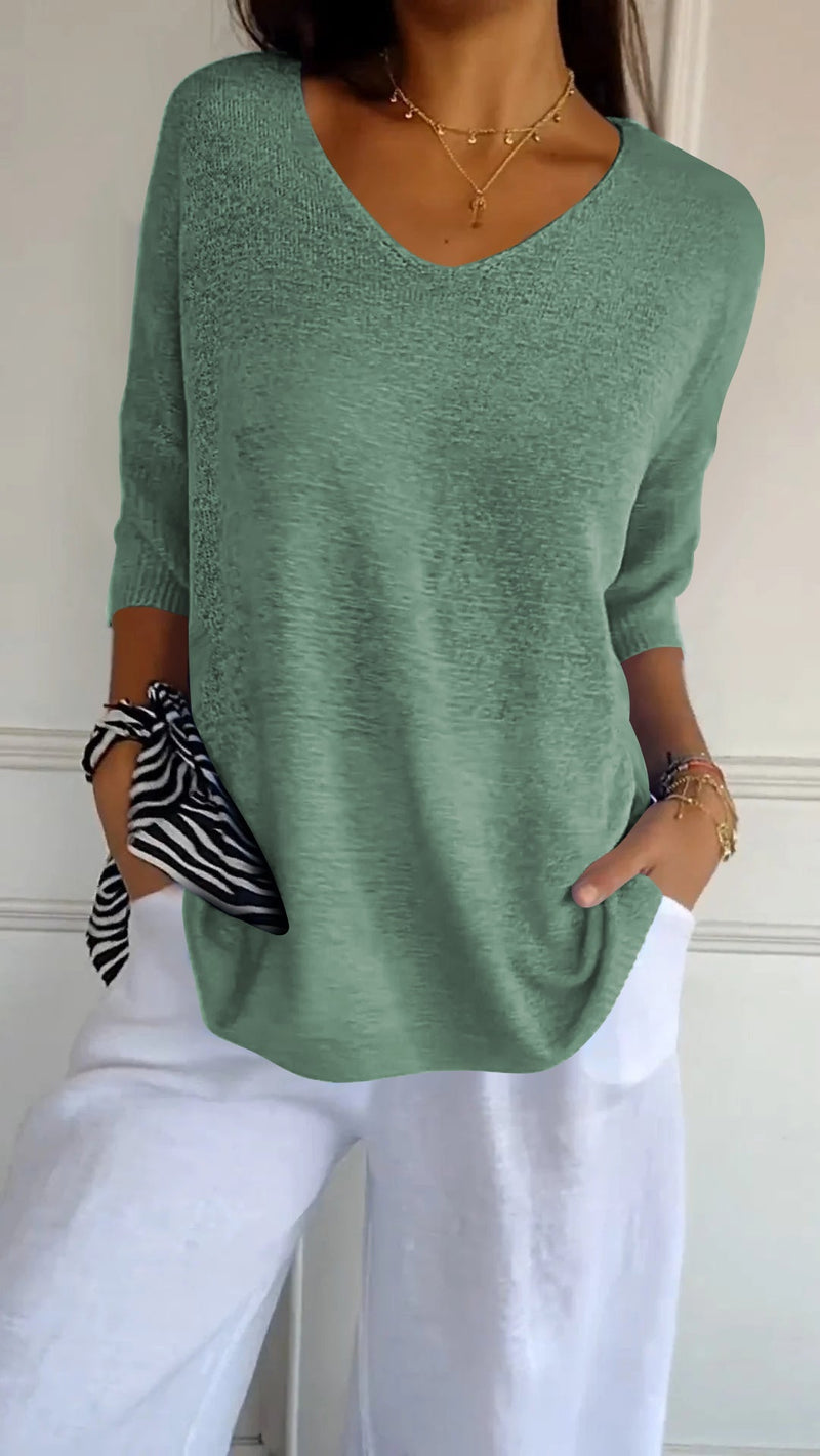 Pull au design réfléchi
