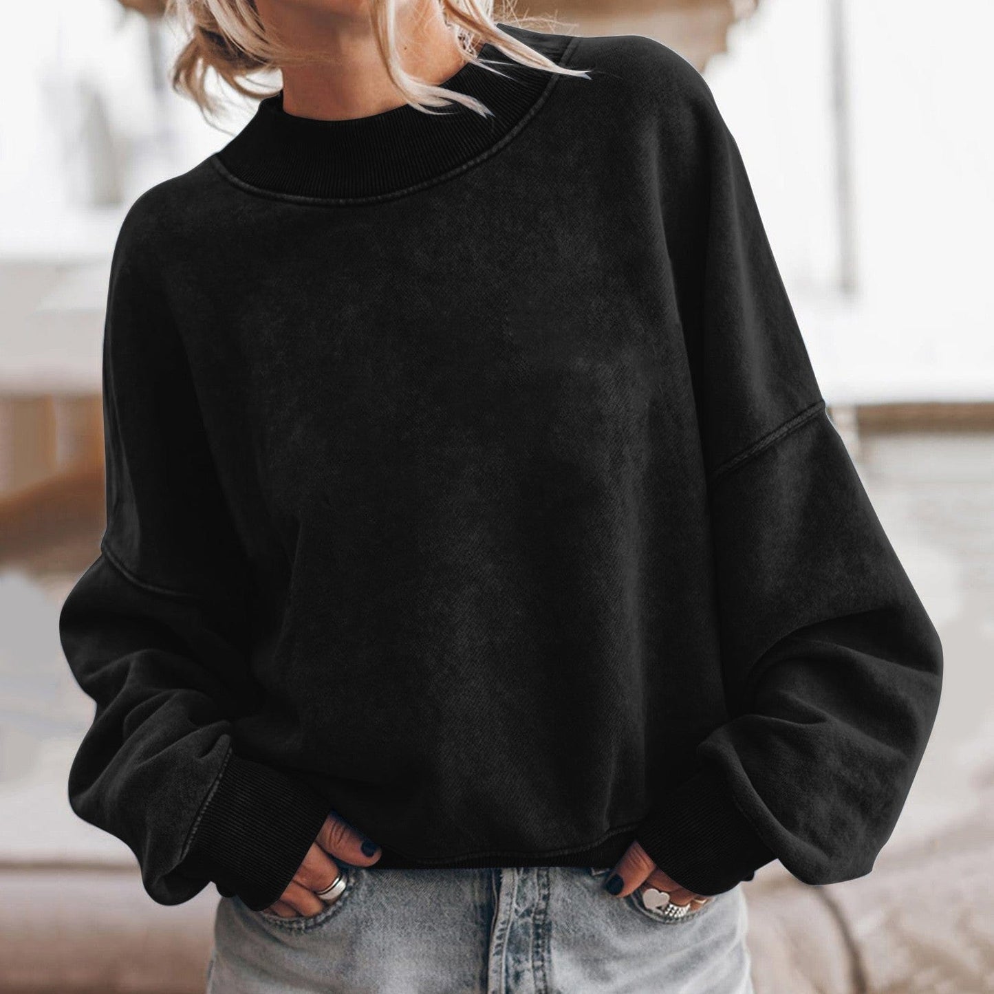 EP | Pulls à manches longues unis