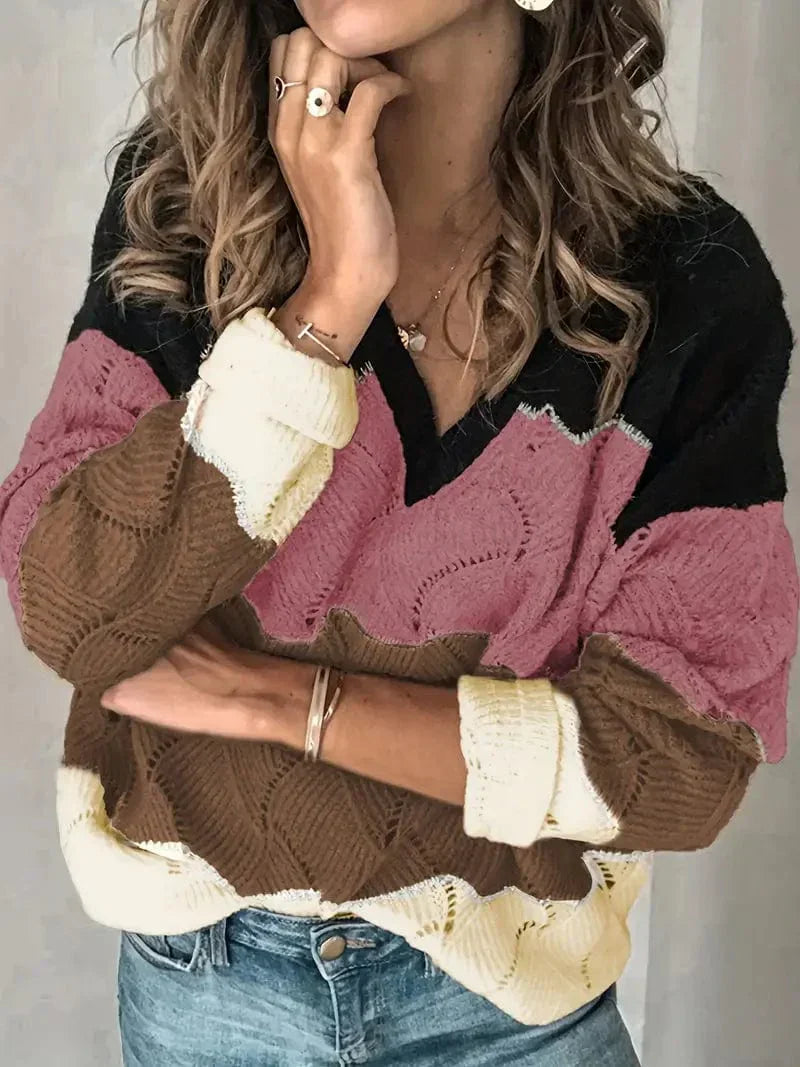EP | Pull-over avec col en V