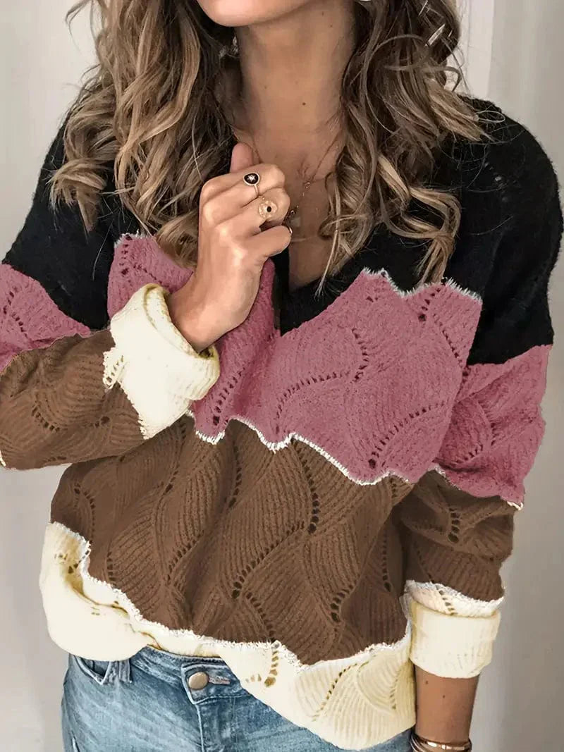 EP | Pull-over avec col en V