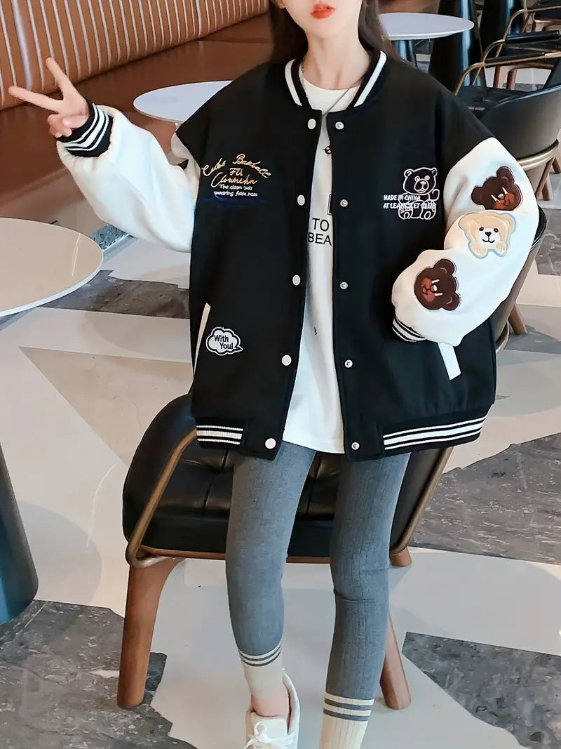 EP | Veste collège avec imprimé ours douillet