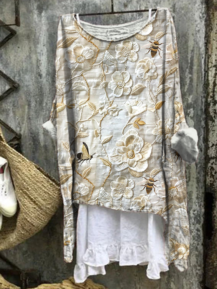 Chemise au style vintage intemporel