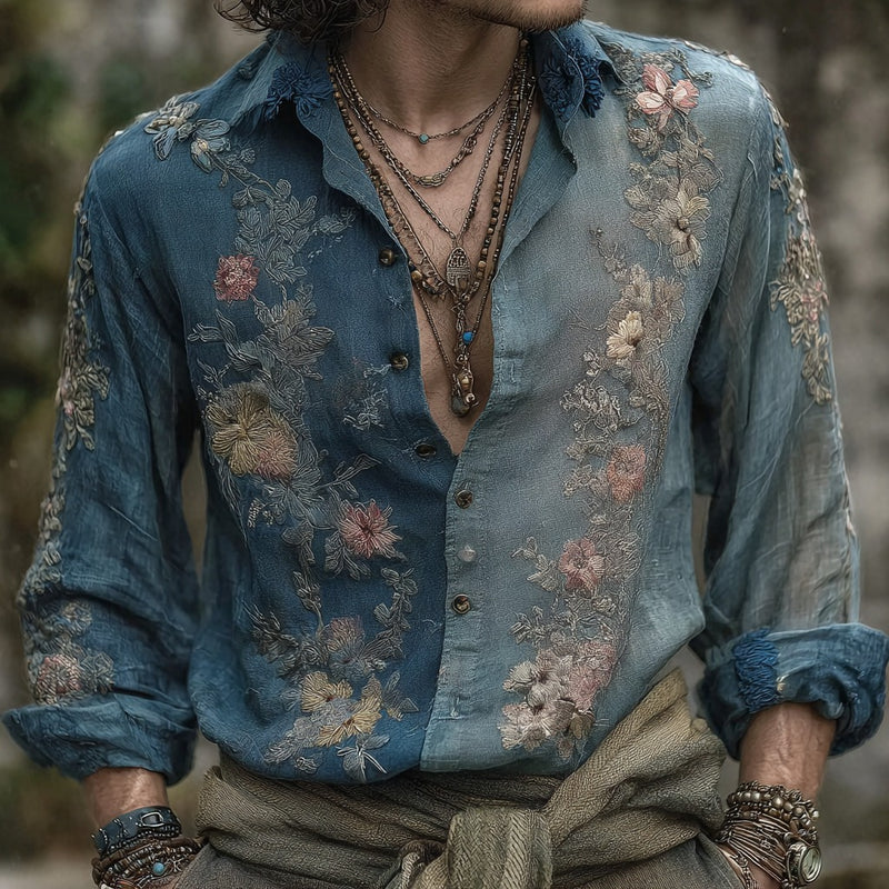 Chemise au style vintage intemporel