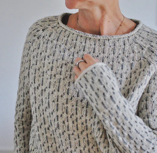 EP | Pull-over gris chic à col rond