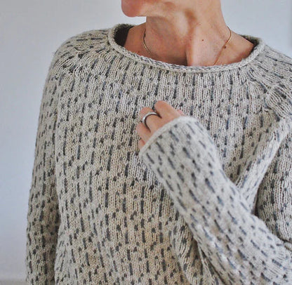 EP | Pull-over gris chic à col rond