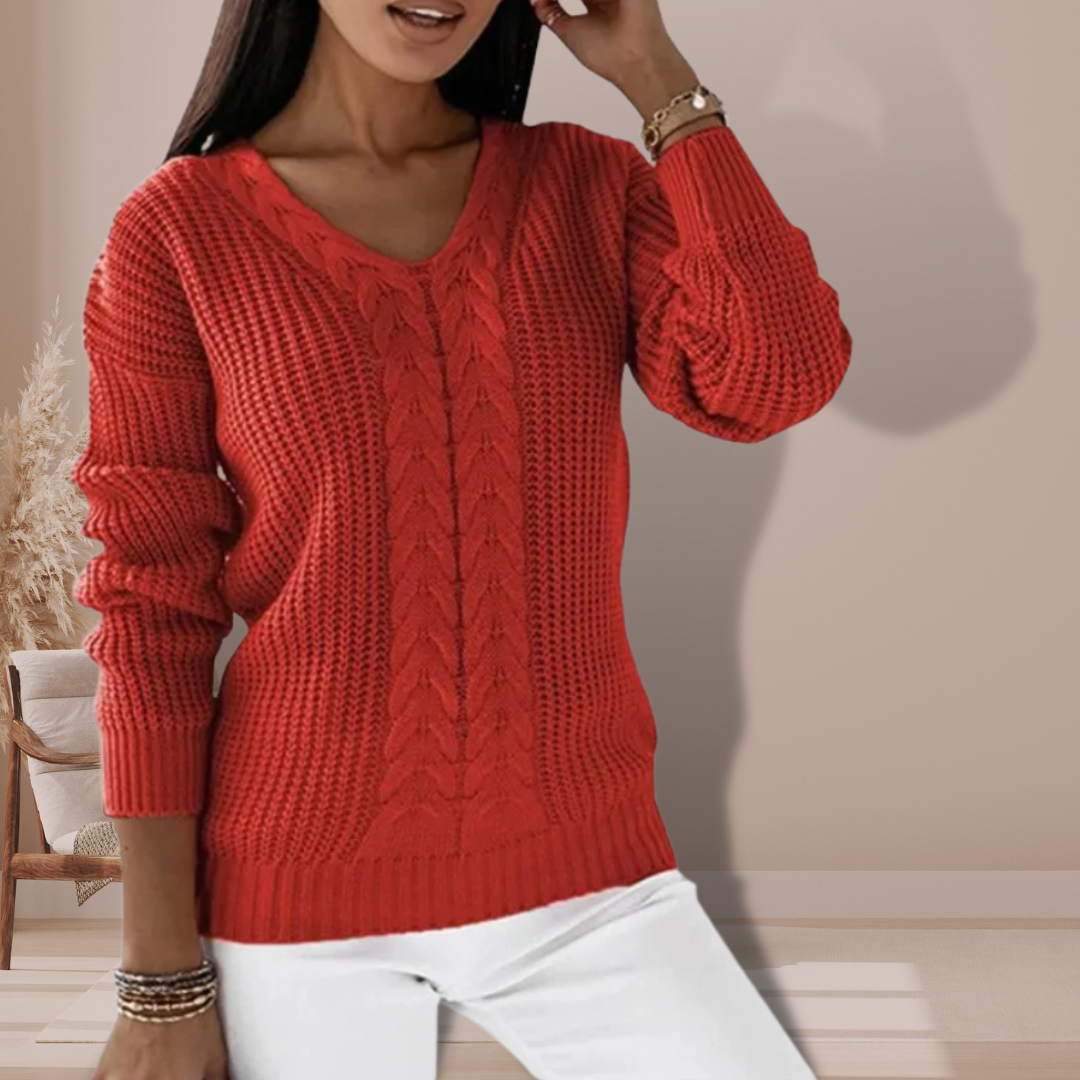 Pull au design réfléchi