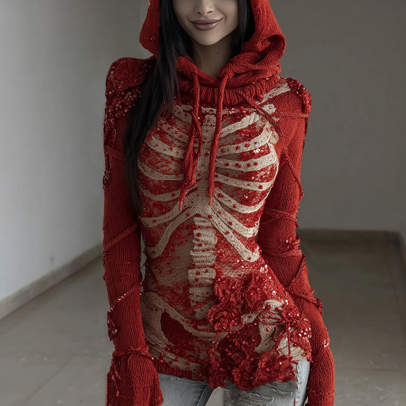 Pull au design réfléchi
