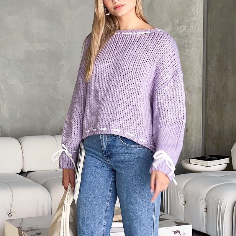 Pull au design réfléchi
