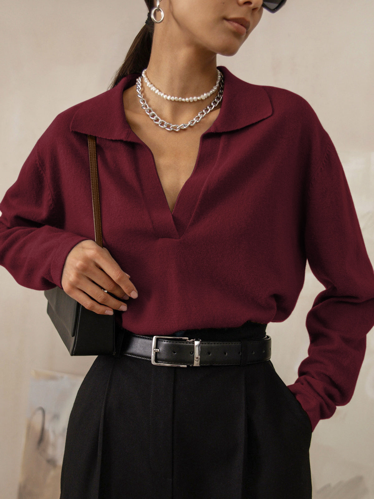 Pull au design classique
