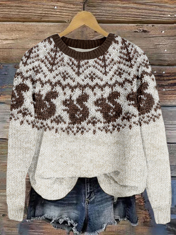 Pull au design réfléchi
