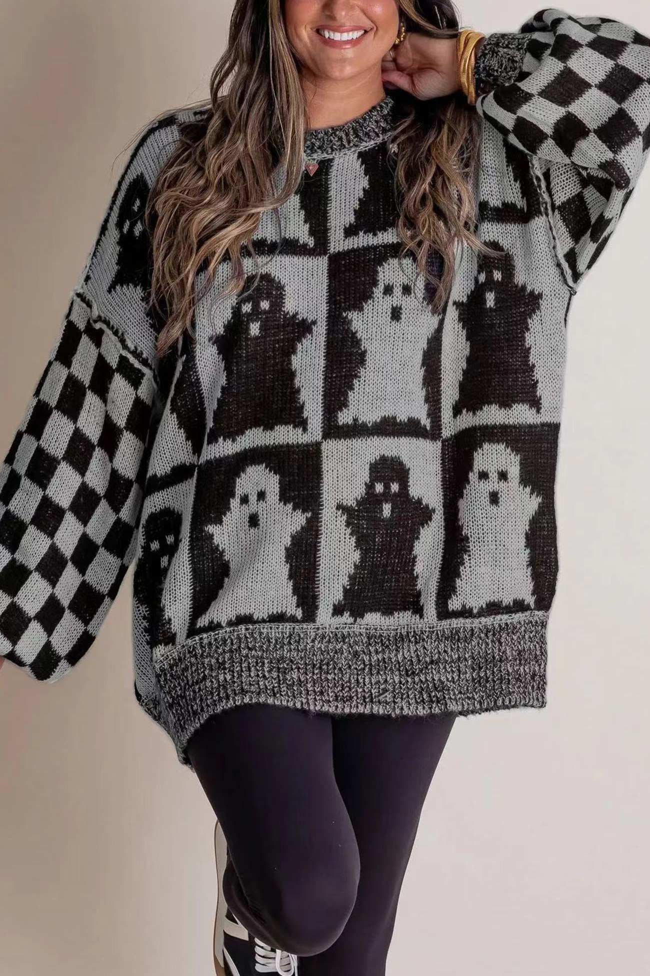Pull au design réfléchi