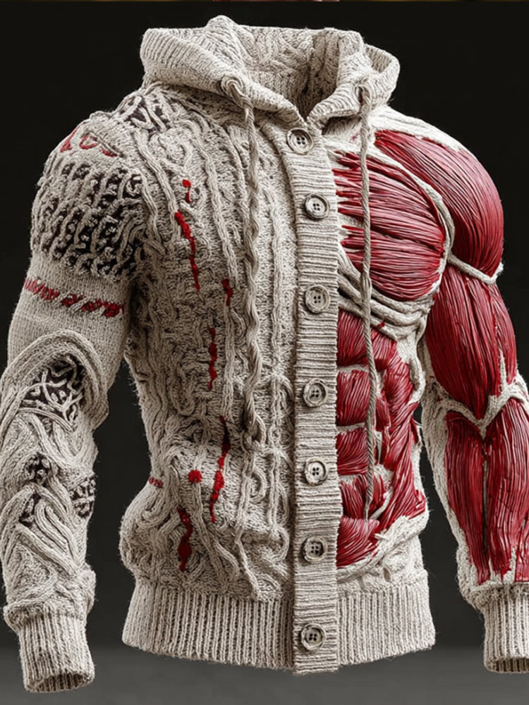 Cardigan au design réfléchi