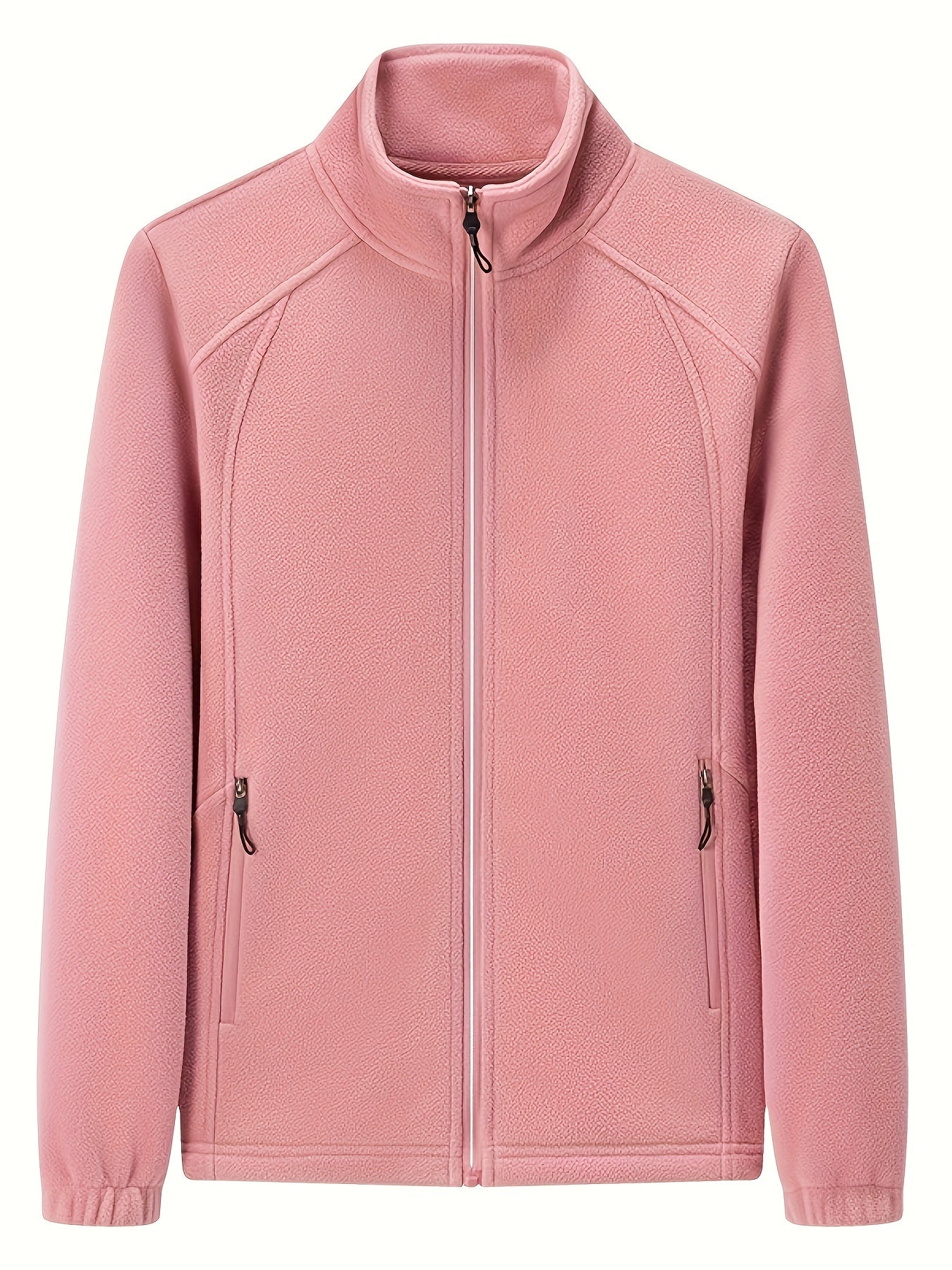 EP | Veste d'extérieur en peluche pour femmes avec col montant et manches longues