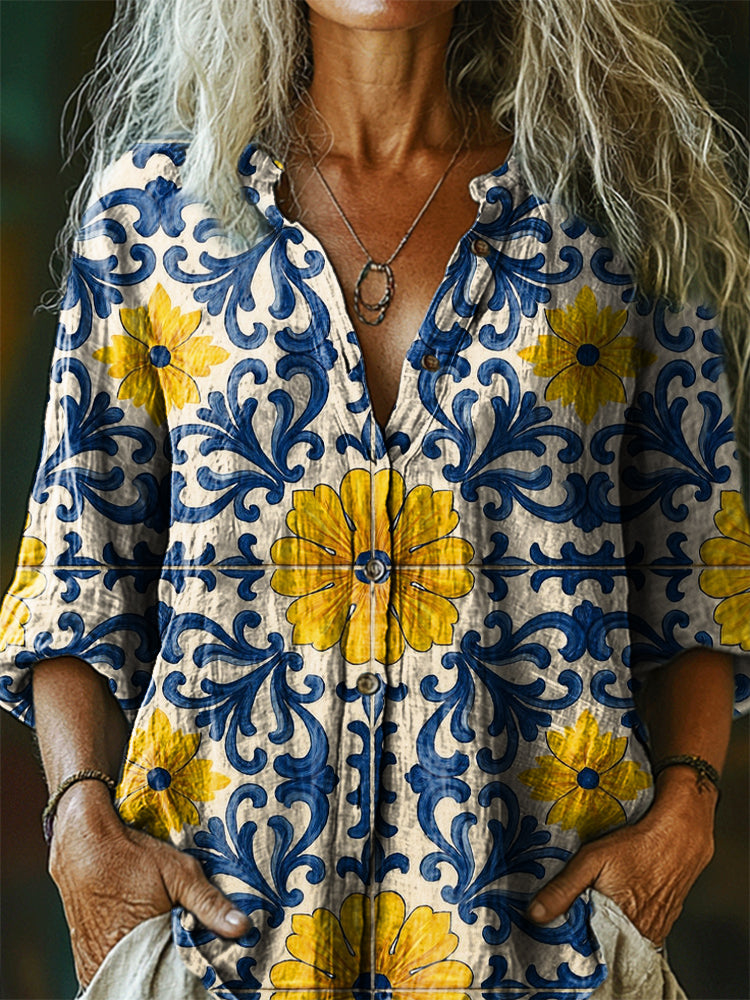 Chemise au design réfléchi