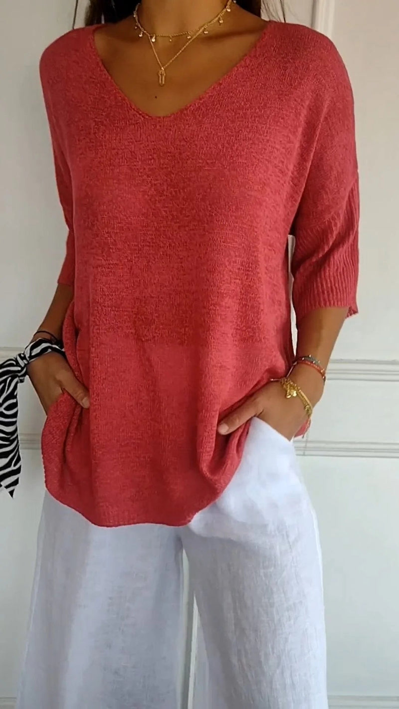 Pull au design réfléchi