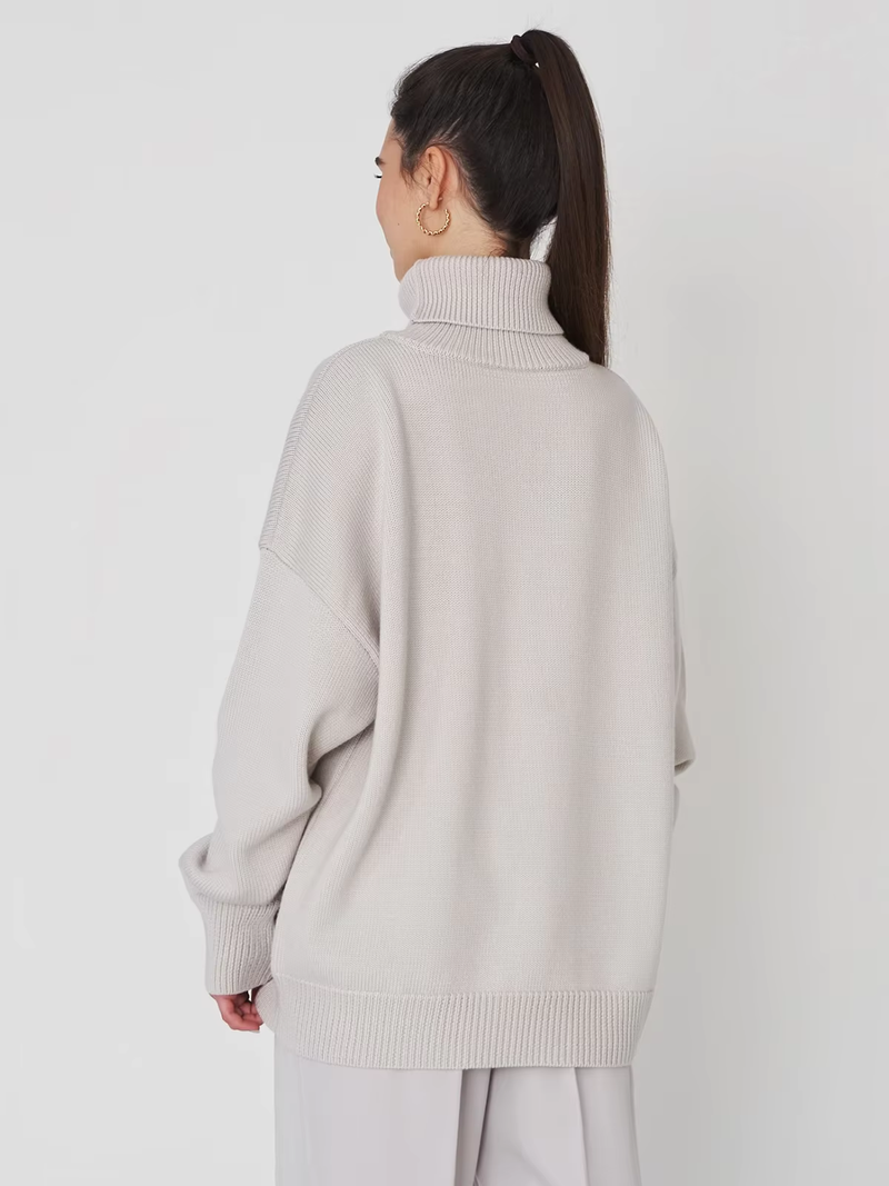 EP | MW - Pullover oversize douillet à col roulé