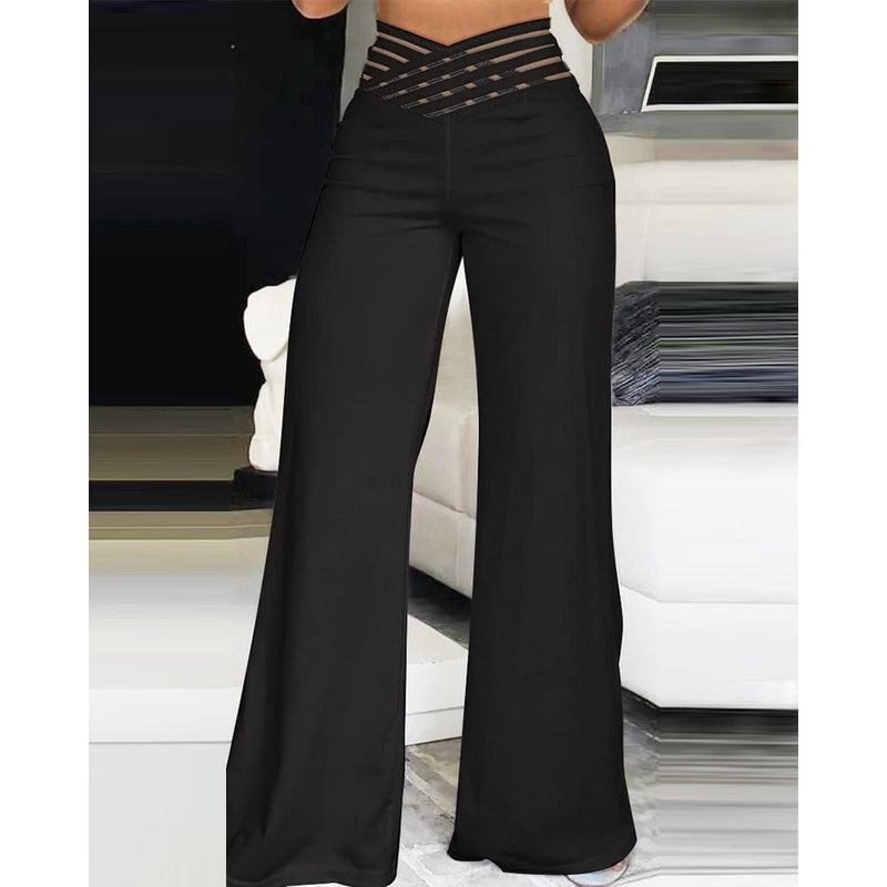 SL | Pantalon de frappe en élasthanne avec ceinture croisée