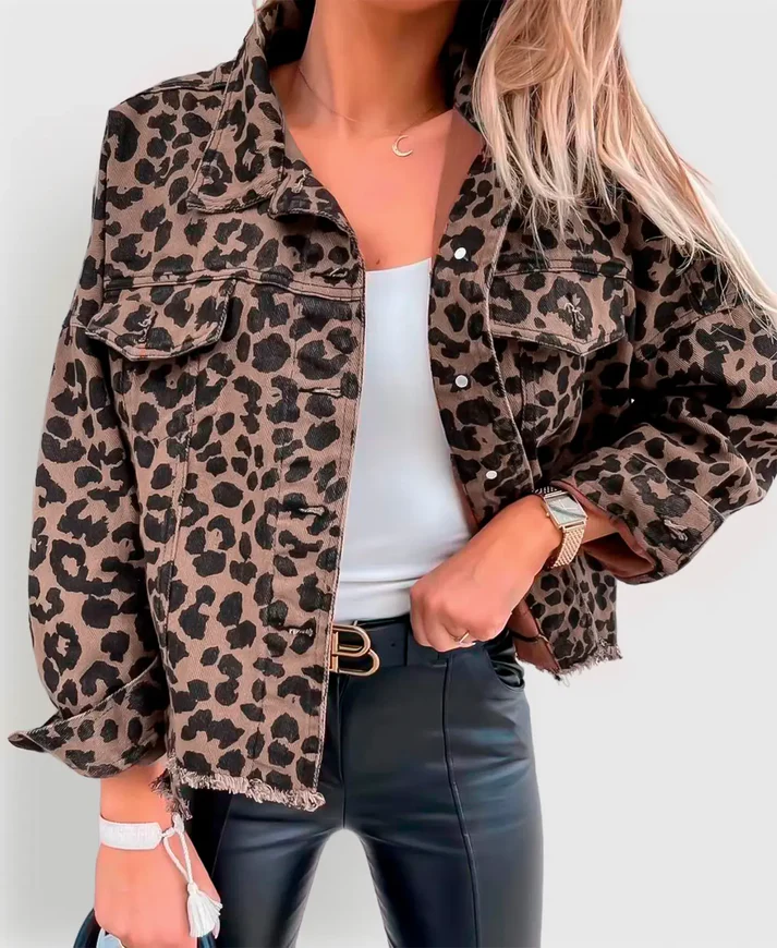 EP | Excellente veste avec motif léopard