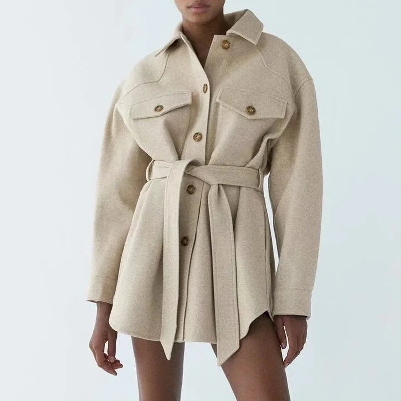 EP | Veste chemise femme avec ceinture