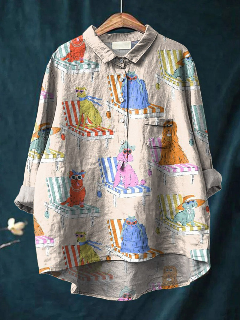 Chemise au style vintage intemporel
