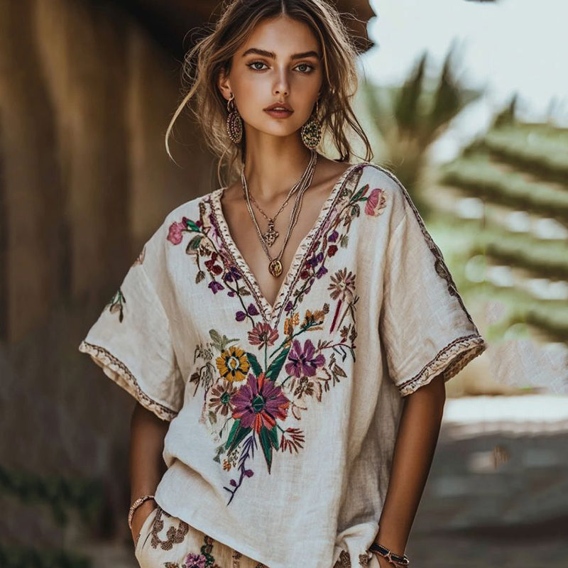 Haut au style vintage intemporel