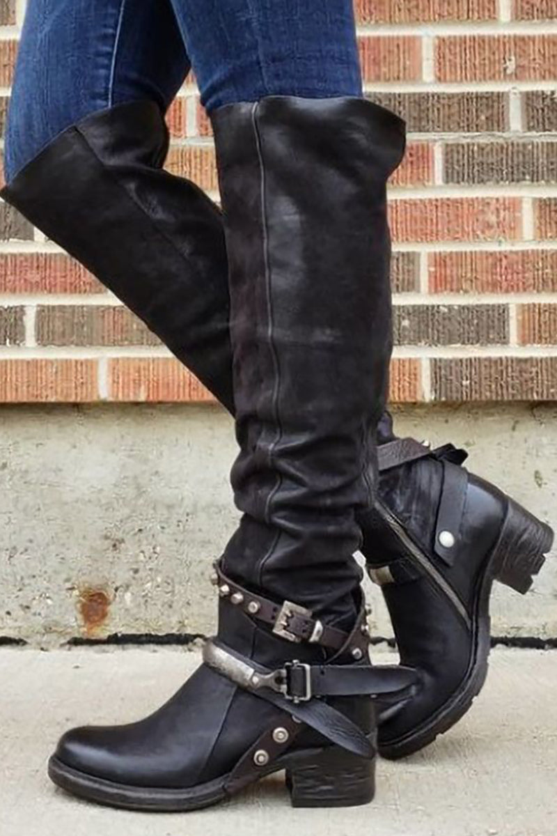Bottines à boucle