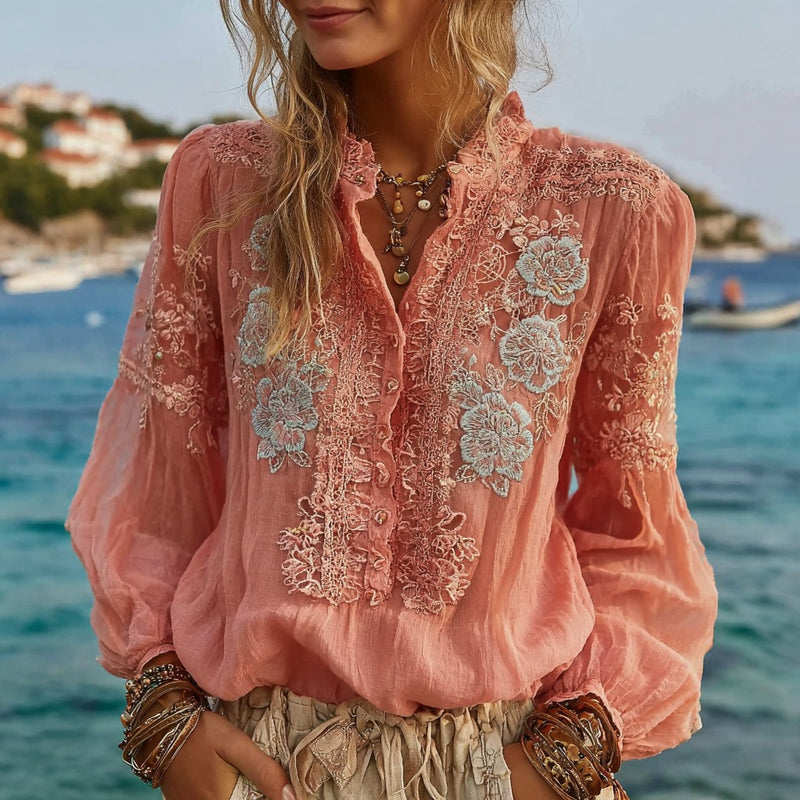 Chemise au style vintage intemporel